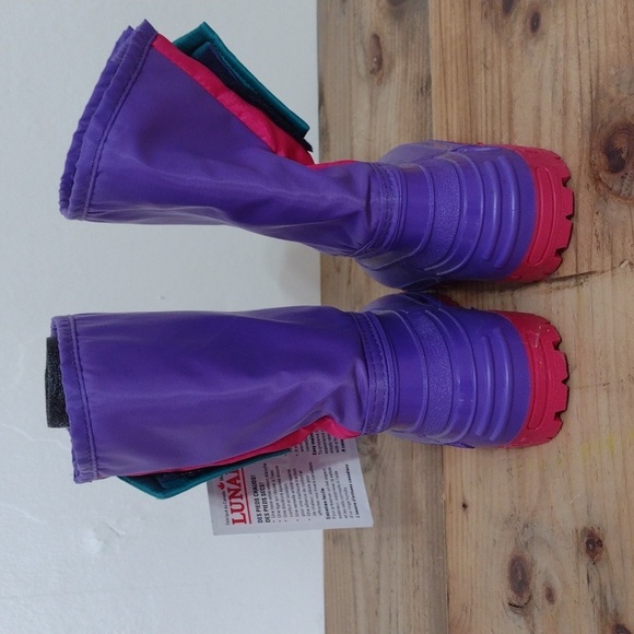 Maple Leaf Lunars Plus Vintage Pink & Purple Waterproof Canadian Boots NEW Sz 2 - Picture 10 of 16